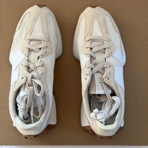 Figs New Balance 327 in Cream, Size 7.5 - Picture 7 of 12